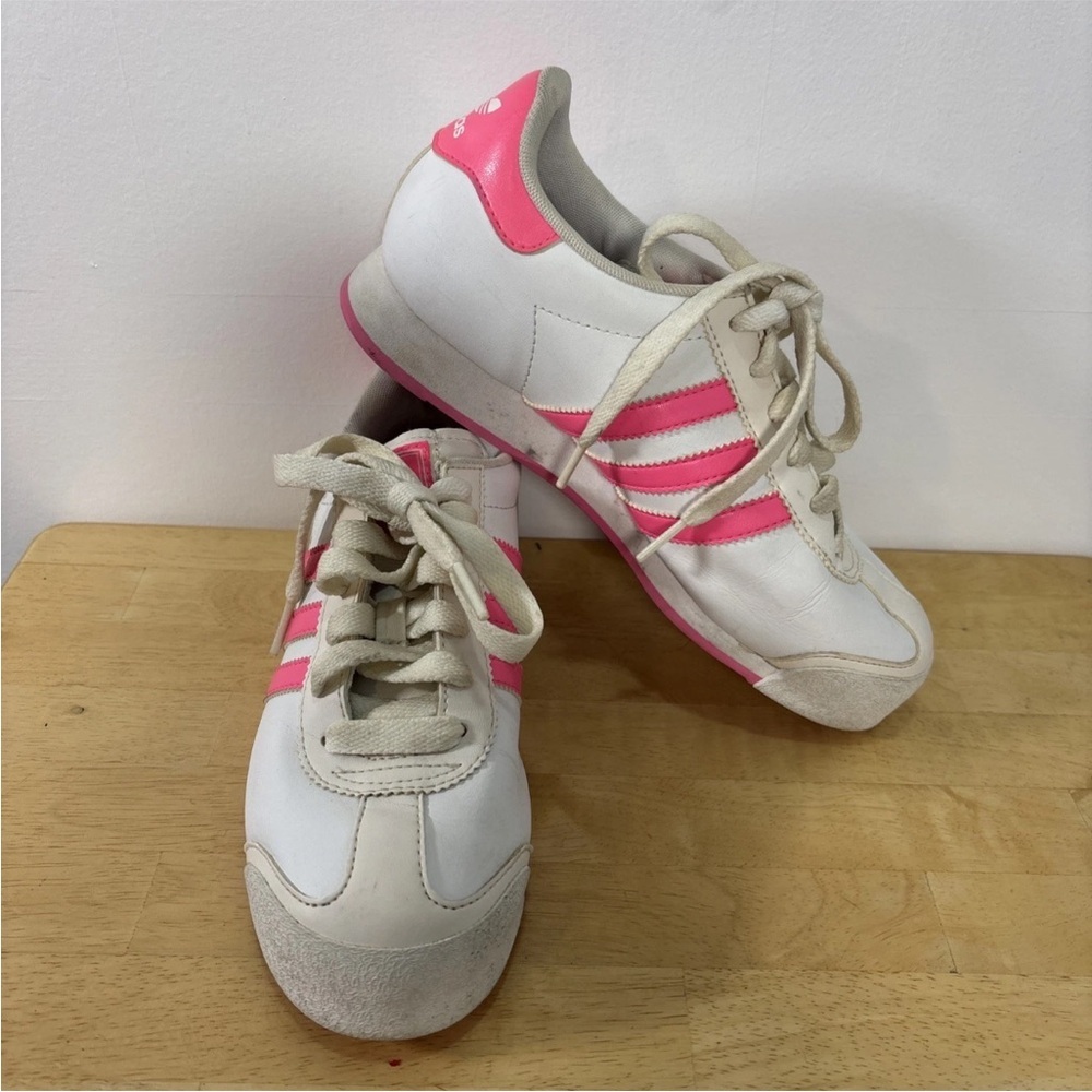 Adidas Women Samoa Shoes White and Pink SIZE 6 - Picture 9 of 10